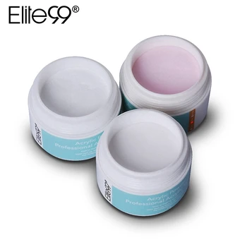 

Elite99 Professional Acrylic Powder Crystal Nail Art Tip Builder Transparent Powder Crystal Liquid Manicure Pink White Clear 15g