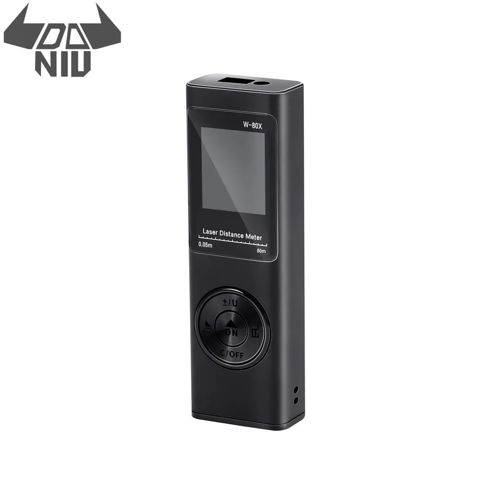 

DANIU LS-XS Mini Laser Distance Rangefinders Meter 40/60/80m m/ft/in Unit Swith Bult-in Rechargeable Battery Waterproof
