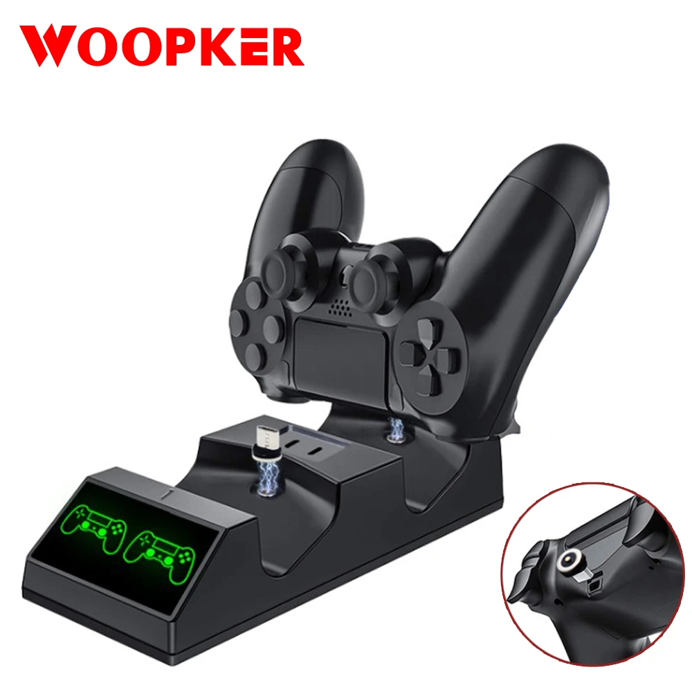 Usb Charger Dock For Ps4 Controller Charging With Led Light For Ps4 Playstation 4 Pro Slim Controller Handle Charger Chargers Aliexpress