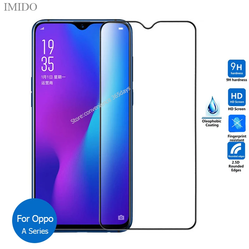 Защитное стекло закаленное для Oppo A9 2020 A7 A5 A5S A3 A3S A1K A92 A52 A31 AX7 Pro|Защитные стёкла и