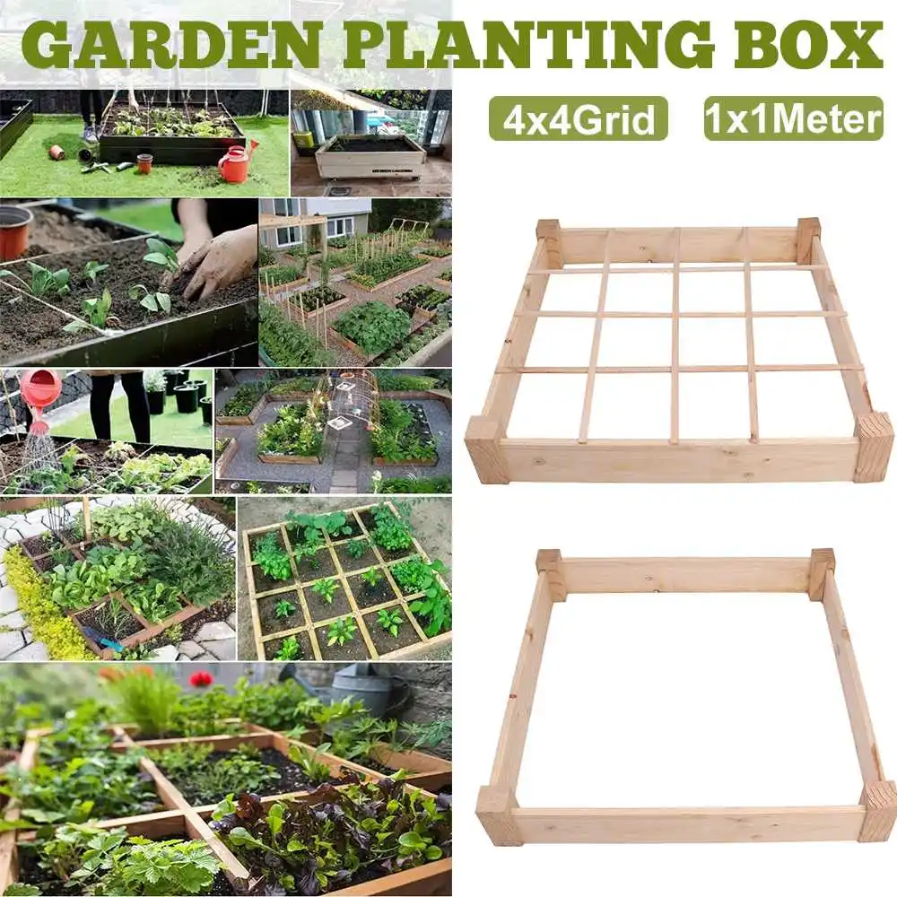 

Floor Type Solid Wood Planting Box No Bottom Plate Nursery Box Balcony Garden Equipment Outdoor Roof Vegetables Planting Box