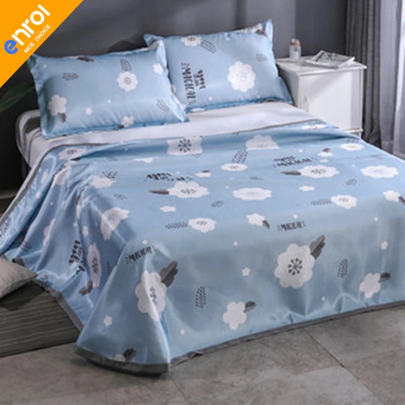 

3pcs Sheet Cover Graceful Bedspread Fitted Sheet Bedroom Bed Wedding Housecooling Gift