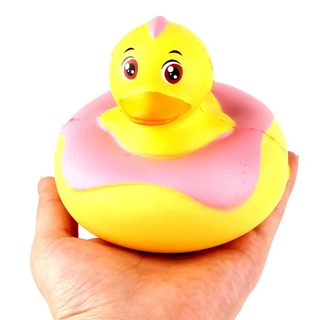 Jumbo плаванье кольцо Squishies кукла милая медленно поднимающаяся игрушка Гладкий мушистый утка животное Ароматические Изысканный детский подарок Прямая поставка