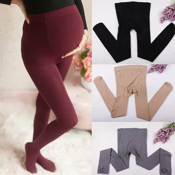 

High Waist Fashion Pregnant Pants Woman Leisure High Waist Trousers Tight Silk Trousers Prop Belly Pants Comfy Leisure 2020