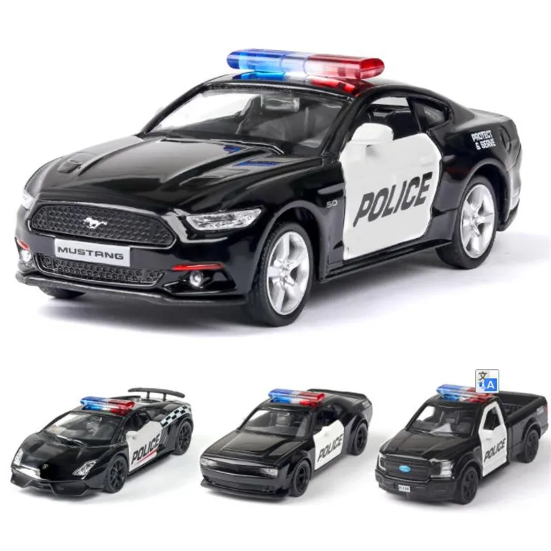 Новый 1:36 Dodge MUSTANG F150 полицейская модель автомобиля Diecasts &amp Toy Vehicles игрушечные