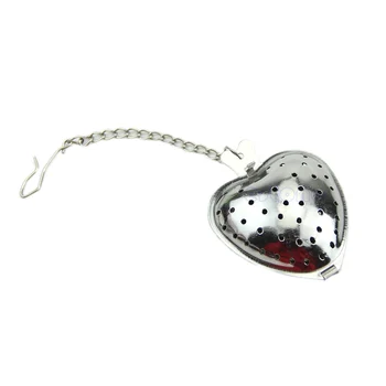 

New Stainless Steel Heart Shape Infuser Filter Strainer Tea Spice Ball Spoon Whosale&Dropship