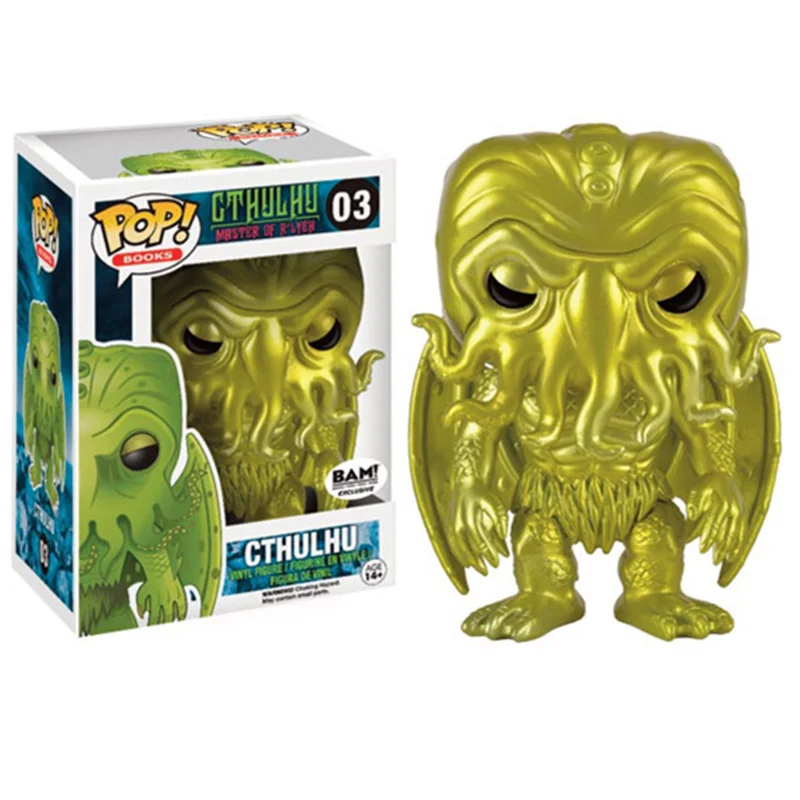 Funko pop официальный Great Cthulhu 03# Literature Hp lovecплот золотые виниловые фигурки игрушки на день рождения Рождественский подарок разноцветный
