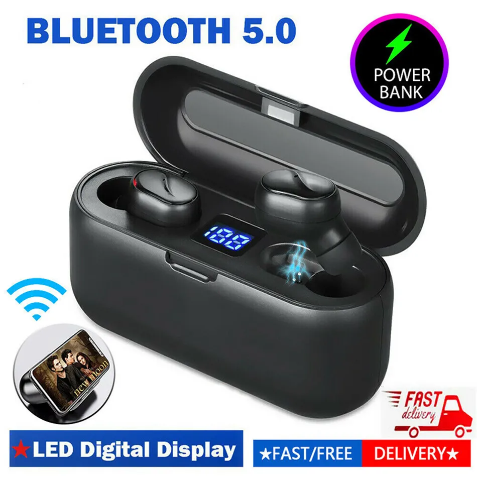 OTTWN M18A Bluetooth беспроводные наушники TWS беспроводные наушники Bluetooth светодиодный дисплей с 2000 мАч Внешний аккумулятор гарнитура с микрофоном