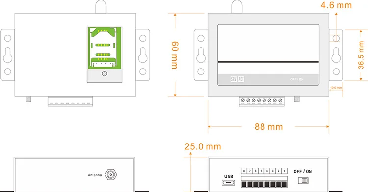 CWT-L1TH-AM Wireless Gsm 3g 4g Wifi Temperature Humidity Sensor Alarm Transmitter