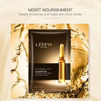 

10pcs Hydrating Mask Oligopeptide Hyaluronic Acid Ampoule Mask Soothing Lasting Moisturizing Repairing Mask H