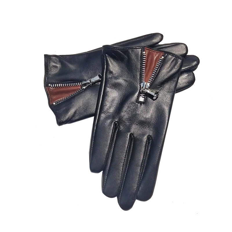 COLOURLINX Heren lederen rijhandschoenen Italiaans ontwerp zacht en dun lamsleer Gym Rolstoel Handschoenen (bruin, M