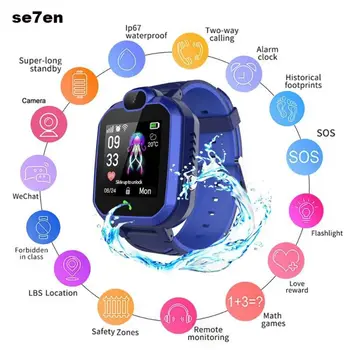 

DS69 Kids Smart Watch Waterproof LBS Positioning SOS Call Phone Children Wrist Watch Support SIM Card