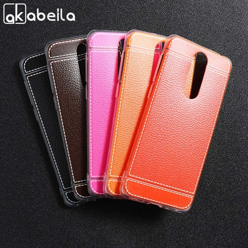 

Soft TPU Leather Case For Alcatel 3 2019 Cases Silicone Cover For Alcatel 3 2019 5053Y Protective Housing Back Shell Bumper Bags