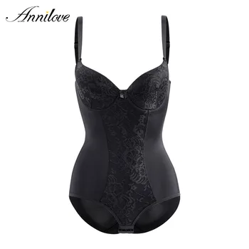 

Annilove Women Sexy Corset Bustier Shapewear Tummy Control Underwear Elasticity Straps Bodysuit Shaping Lady