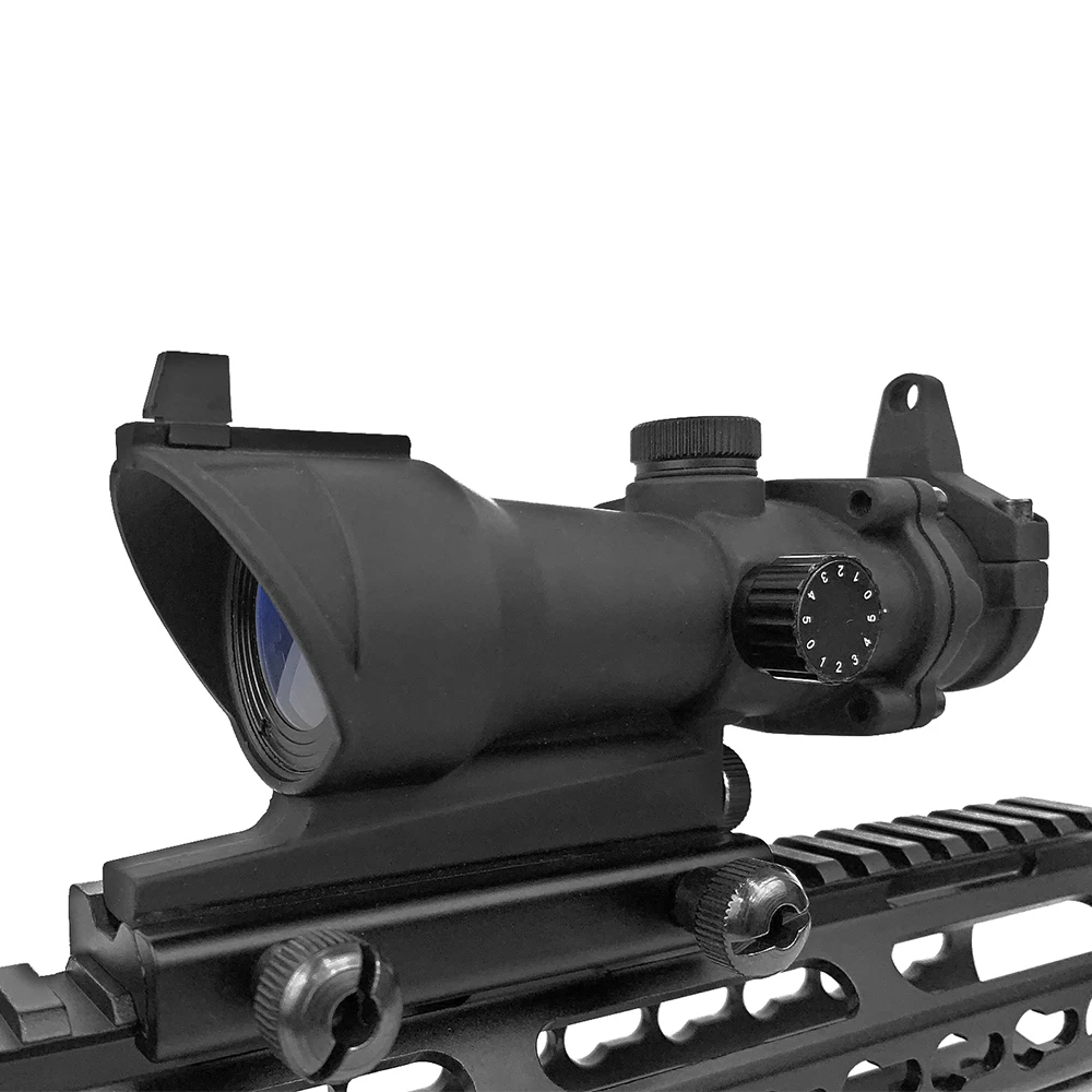 Оптический прицел LUGER ACOG 1X32 тактический с красной и зеленой точкой Рельсом 20 мм
