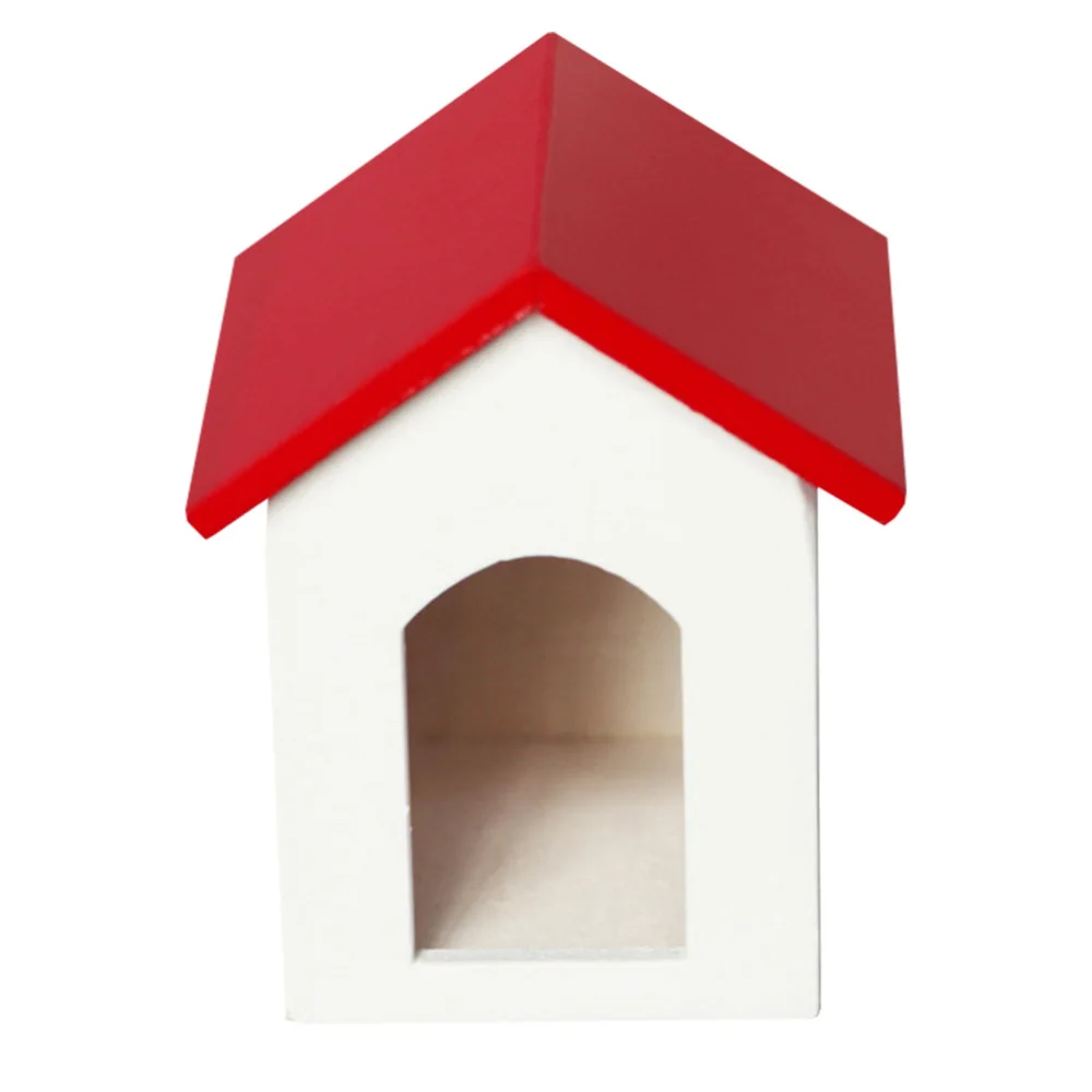 

1Pc Mini House Simulated Lovely Portable Wood Delicate House Model Toy for Family Children Friend