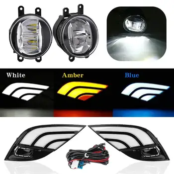 

LED Daytime Running Lamp DRL Turn Signal Lamp with Fog Lamp Light Daytime Running Light For Toyota Camry SE XSE 2018+