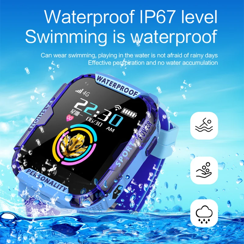K22 4G gps Смарт-часы Детские IP68 Водонепроницаемые Wifi видео звонки Будильник камера Детские умные часы телефон Детские умные часы