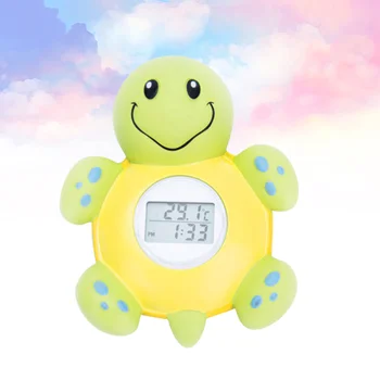 

1PC Cartoon Electronic Water Thermometer Multi-purpose Water Thermometer Alarm Adorable Turtle Bathing Toy Funny Turtle Color Ch