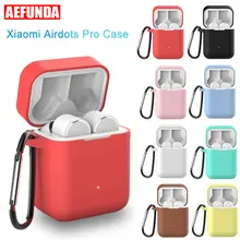 Силиконовый чехол для Xiaomi Airdots Pro, беспроводные наушники, защитный чехол, мягкий ТПУ чехол, Bluetooth, наушники с крючками, Противоударная коробка
