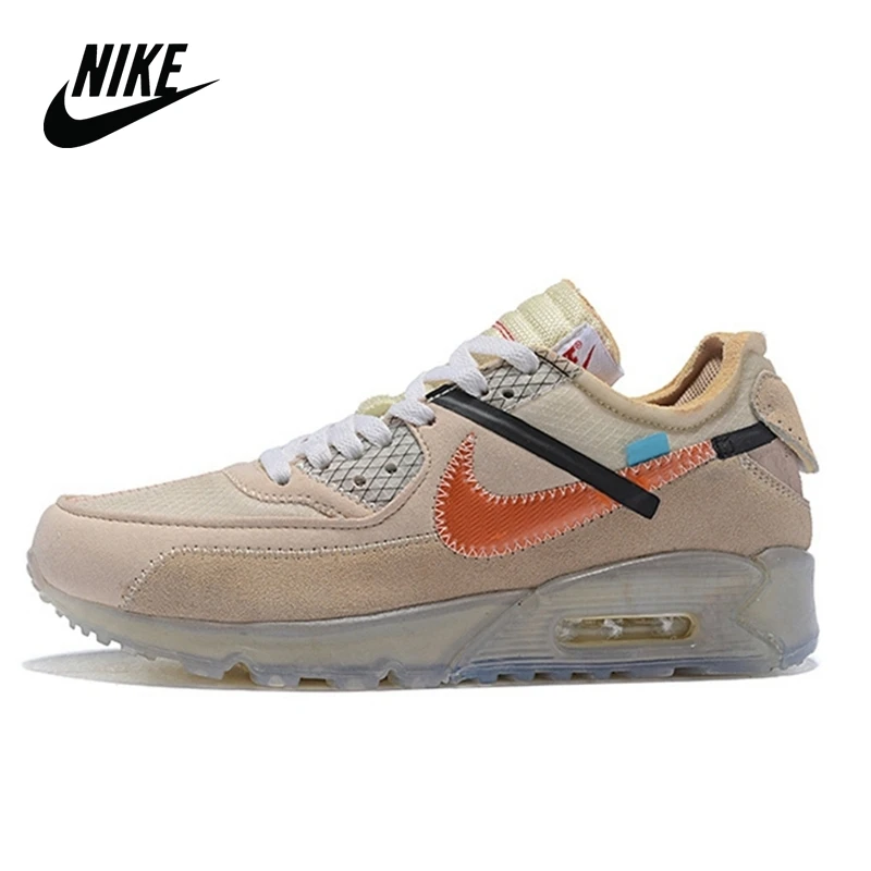 Оригинальные мужские кроссовки Nike OFF-WHITE x Air Max 90 OW на воздушной подушке размер 40-46
