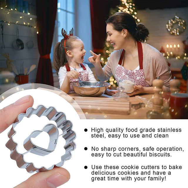 Metal Smile Cookie Cutter Set Mini Christmas Cookies Making Mould Baking  Biscuit Cutters Pastry Tools Accessories