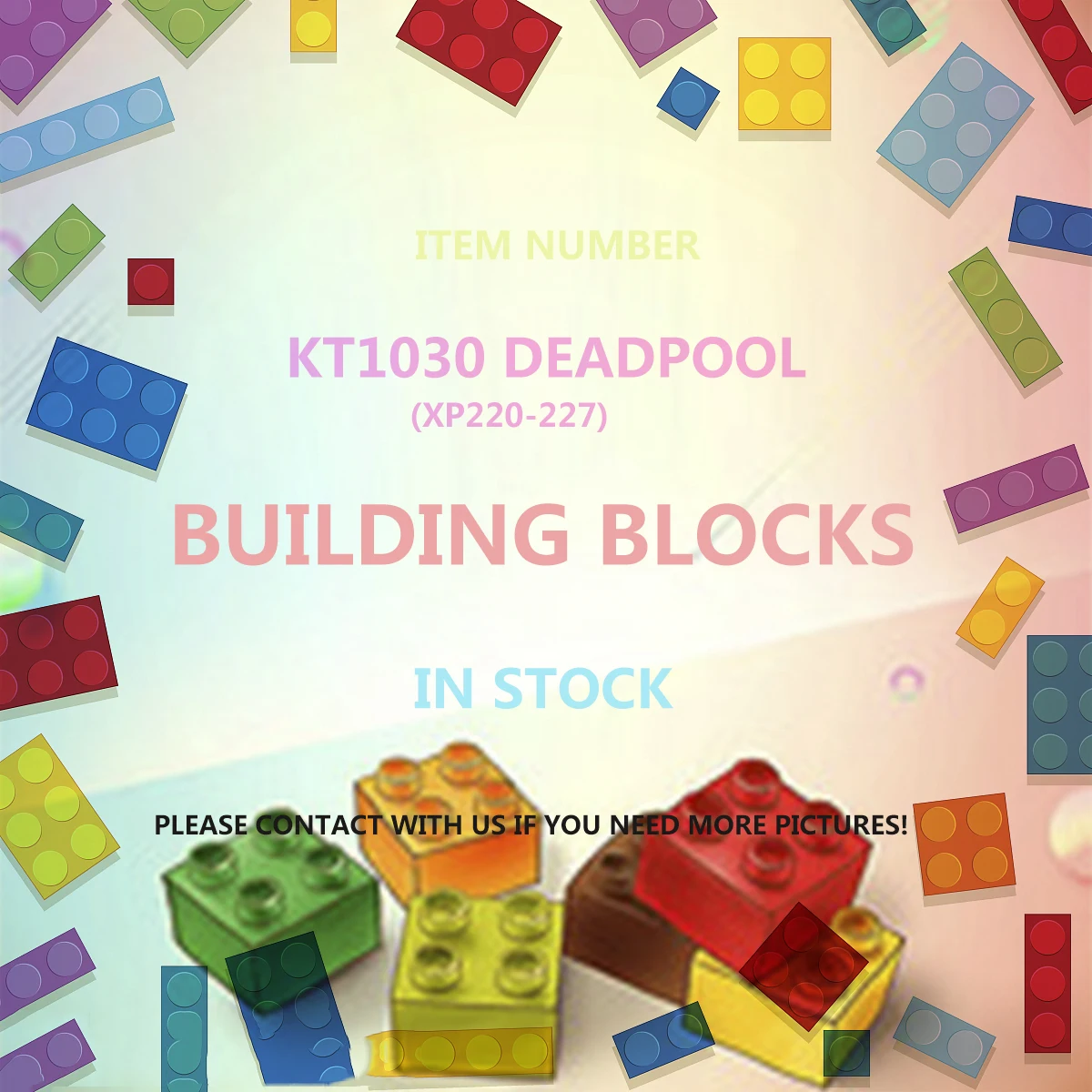 

Single KT1030 Deadpool With Dog Weapon Marvel Avengers Super Heroes Action Building Blocks Children Birthday Toys Free Shipping