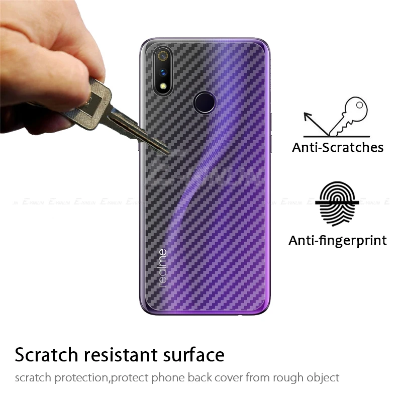 Мягкая 3D карбоновая задняя крышка Защитная пленка для Oppo Realme X2 XT 5S 5 3i 3 2 Pro X Lite задняя защита экрана не стекло