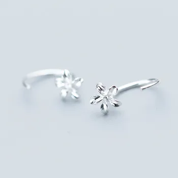 

925 Sterling Silver Flower Stud Earrings For Women Prevent Allergy Engagement Accessories pendientes A116