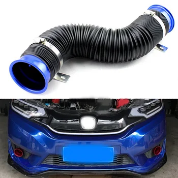 

Universal Car Flexible Air Intake Pipe Blue Turbo Multi Tube Intake Inlet Hose Car Accessories