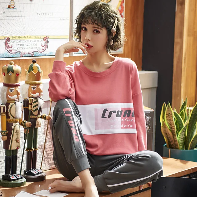 

pajamas sets 2XL/3XL/4XL ALL cotton pajamas autumn winter pajamas Long sleeves loose and comfortable New Product Series