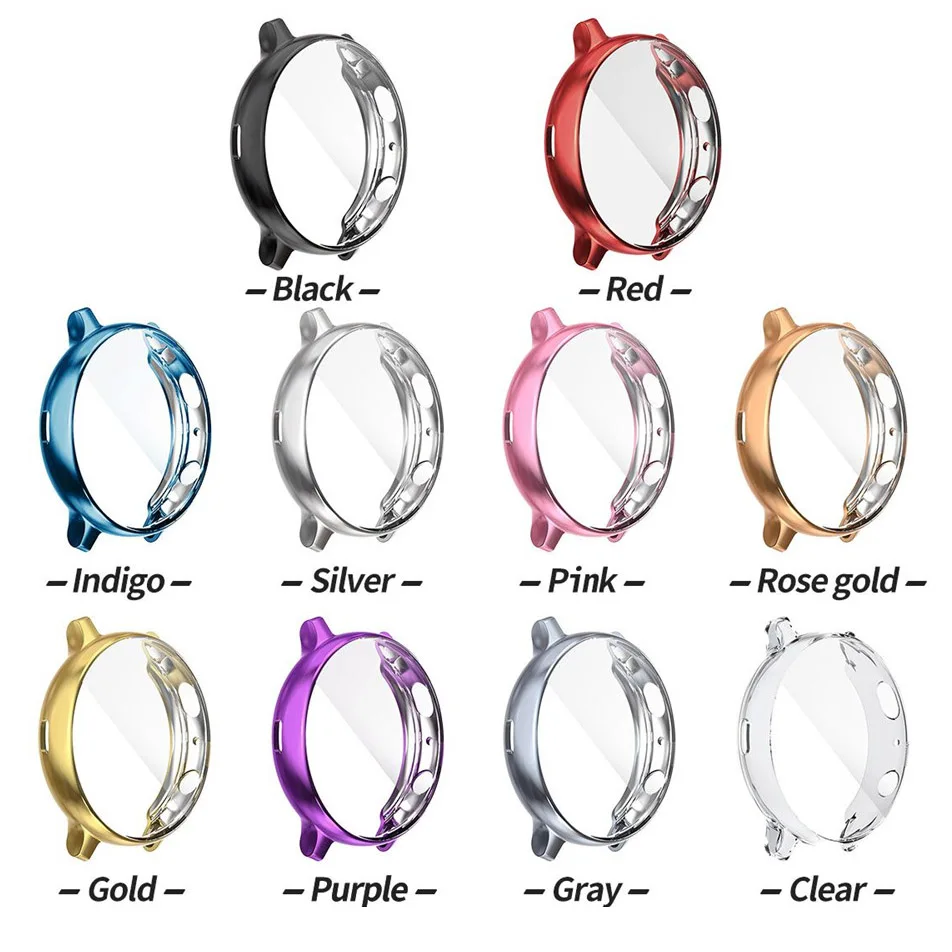 

For Samsung Galaxy Watch Active 2 Case Cover Soft TPU Silicone Screen Protector Watch Protective Case For Active 2 40mm 44mm