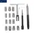 Инжектор Remover 17шт Дизельный Инжектор Seat & Cleaner Carbon Remover Seat Tools Cutter Фреза Набор Универсальный Автомобильный Набор Инструментов