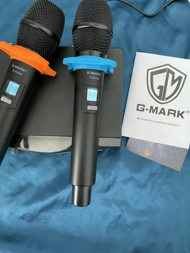 Отзыв о товаре Беспроводной микрофон G-MARK G320AM, профессиональный, UHF, 2 канала, микрофон для караоке, ручной, автоматическая настройка частоты, 100 м от пользователя N***h