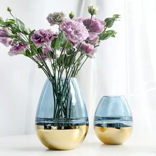 Толстая Цветочная ваза с покрытием в скандинавском стиле, аксессуары для украшения гостиной, цветная ваза для домашнего декора, статуэтки, свадебные украшения, ремесла