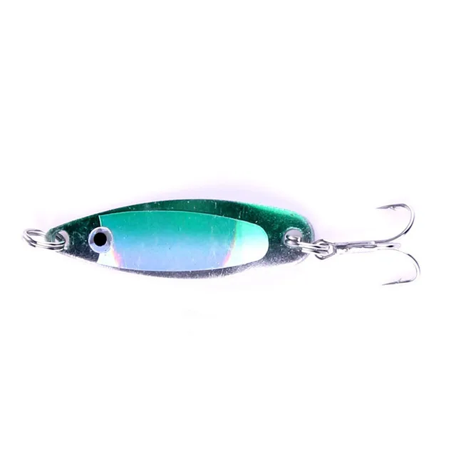1PCS Hot 5CM/6.5G Metal Sequin Fishing LURE Artificial Bait 3D Eyes With Ring And Three Hooks 4