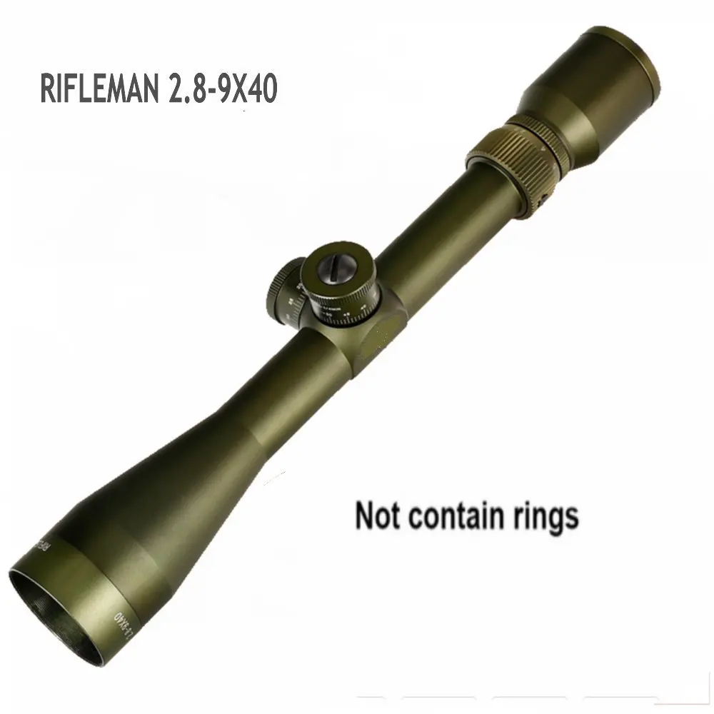 EB RIFLEMAN 2,8-9X40 FFP охотничий прицел первая фокальная плоскость стеклянный гравированный тактический прицел оптические прицелы Сброс блокировки - Цвет: No Rings