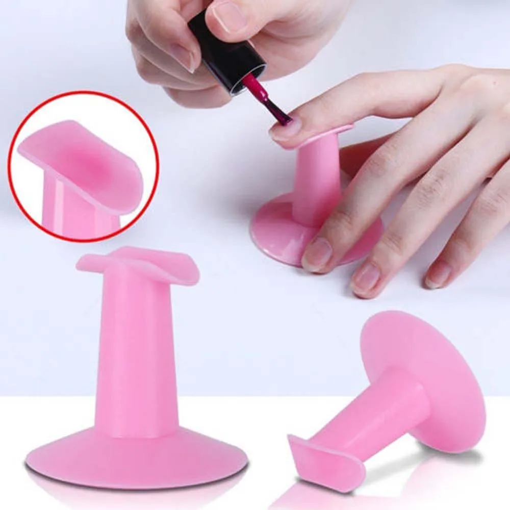 1pcs Горячий DIY резиновый Гель-лак для ногтей держатель для лака Дисплей Подставка емкость для лака держатель для пальцев подставка держатель аксессуары для ногтей - Цвет: 1pcs