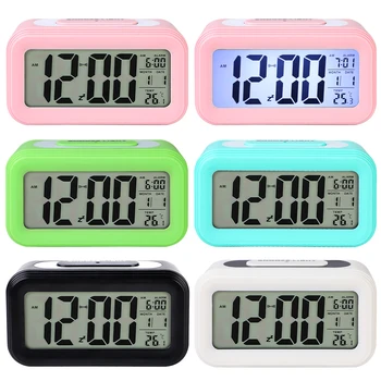 

DIDIHOU Multi-Function Digital Alarm Clock LED Smart Luminous Temperature Calendar For Office Student
