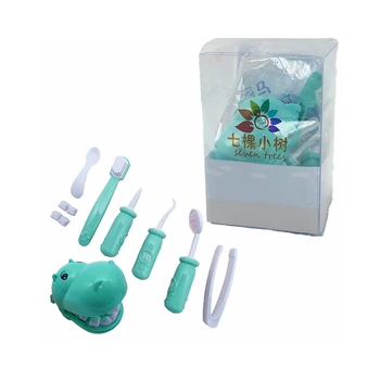 

Interesting Doctor's Toy Set Practice Multi-function Safe Material Plastic 9pcs/set Cool Fashion Diversification Hippo Toys