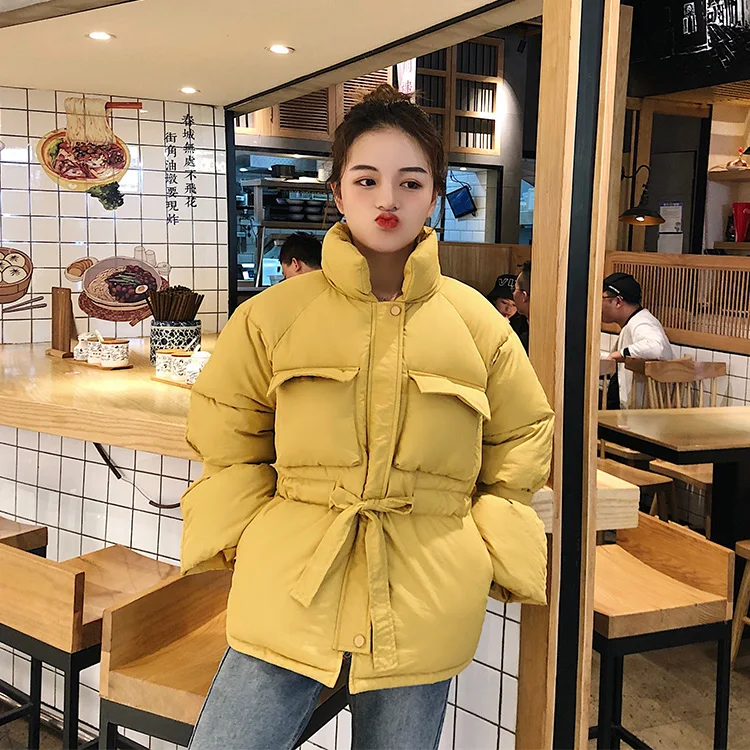 Женская Повседневная теплая куртка bisic повседневное пальто на осень зиму парка