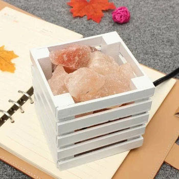 

Salt Lamp Natural Himalayan Pink Salt Night Light Sea Salt Artificial Crystal Lamp UK Plug