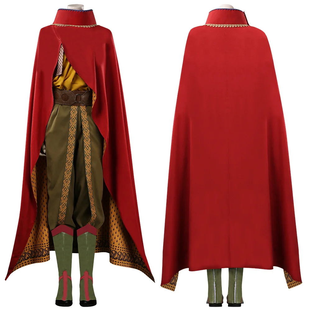 

Raya and The Last Dragon Raya Cosplay Costume Outfits With Cape Cloak Halloween Carnival Suit
