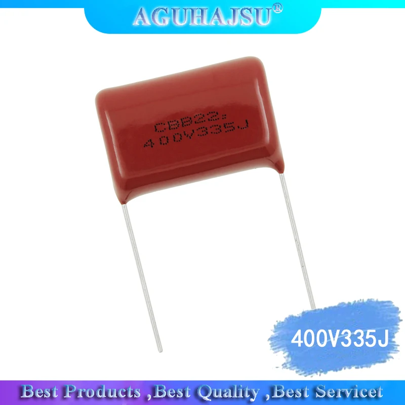 

10PCS 400V335J 3.3uF Pitch 25mm 400V 335 3300nf CBB Polypropylene film capacitor