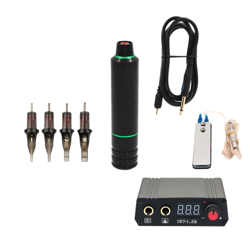 Тату полный комплект тату моторная ручка ножная педаль тату сила тату иглы поставка