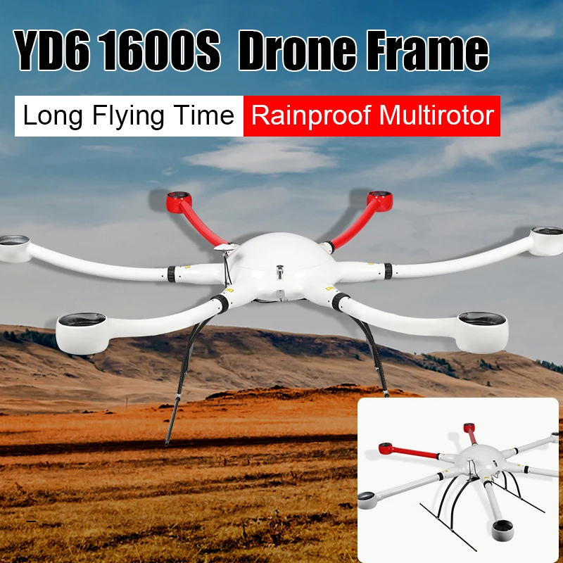 YD6 1600S Bend Professional Camera Drone Frame Long Flying Time