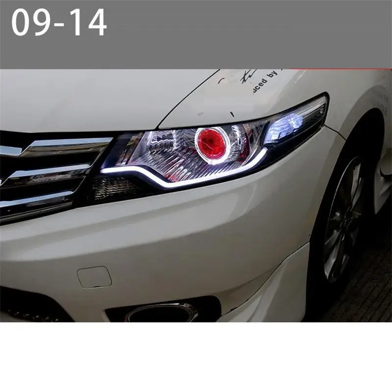 Automovil Cob Neblineros Para Авто Стайлинг DRL светодиодная лампа фары Задние Автомобильные фары в сборе 09 10 11 12 13 14 для Honda City