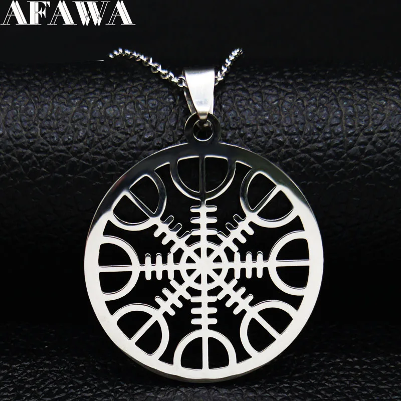 Классическая цепь "Компас" викинга Vegvisir ожерелье из нержавеющей стали нордические руны Odin Ожерелье Подвеска кельты этнические ювелирные изделия