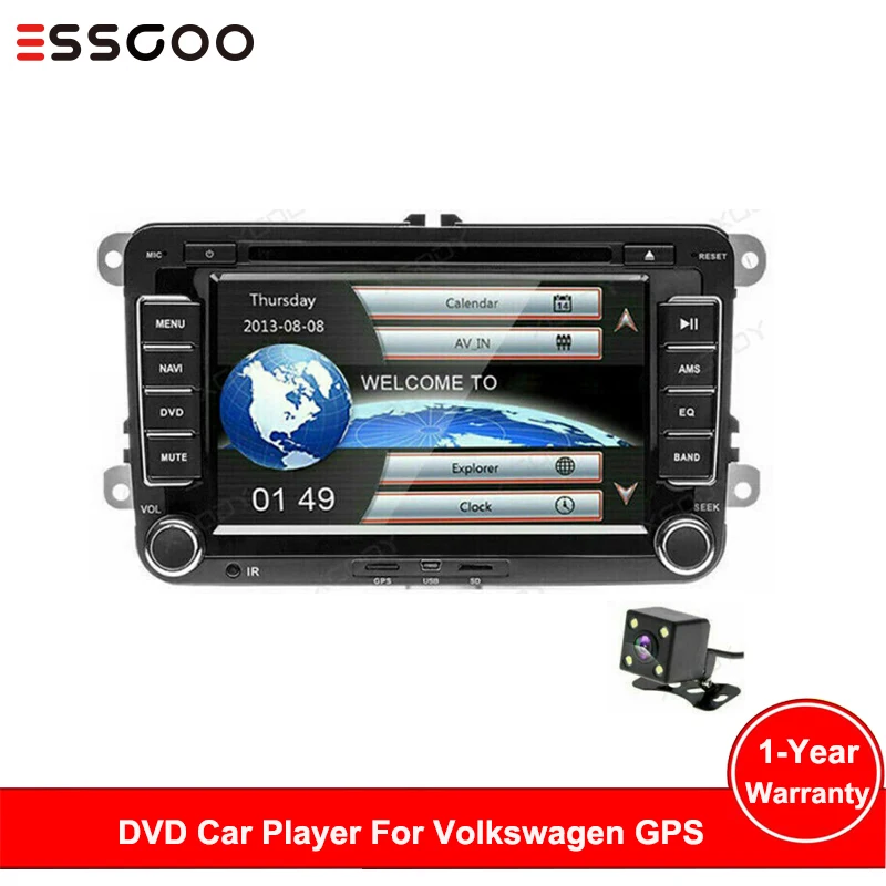 7 &quotАвтомагнитола 2 Din Bt Gps навигация радио плеер для Volkswagen Vw Passat Golfpolo + камера