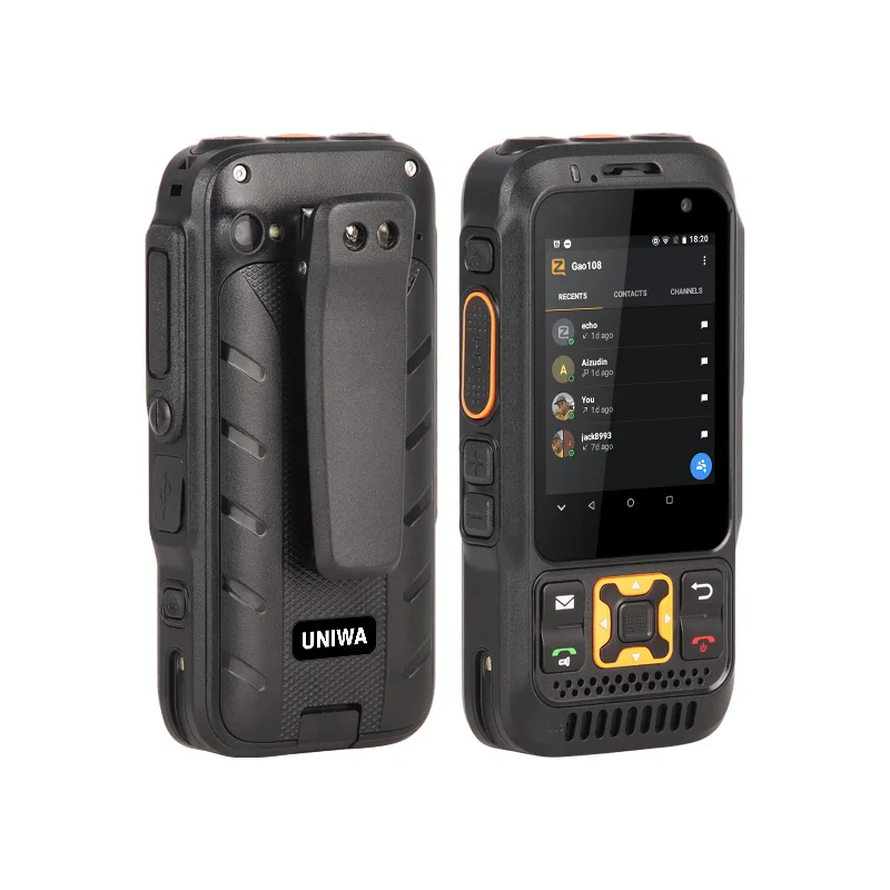 UNIWA F30S IP54 Waterproof POC Walkie Talkie Zello Smartphone Android φ36 2W Loudspeaker 4000mAh 13MP Eu/US Versions Optional